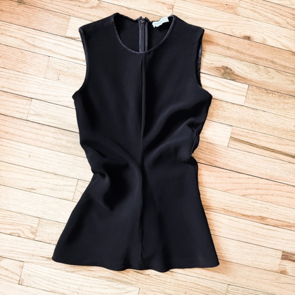 Rosetta Getty Peplum Sleeveless Top